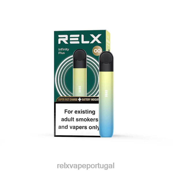 RELX Vape Review - RELX Infinity mais P02N879 azul amarelo