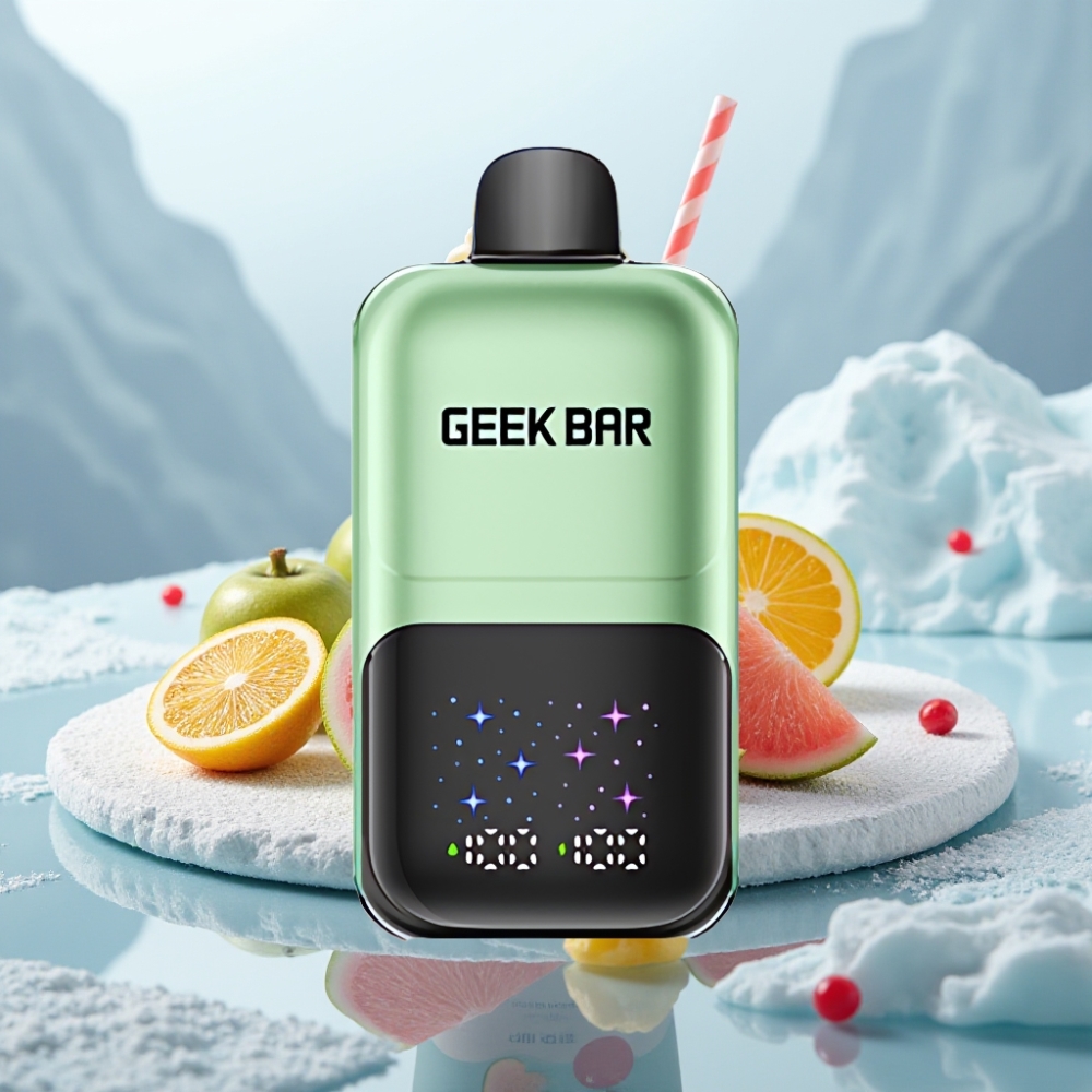 GEEK BAR 2GO 50000 Puffs Doce Azedo & Frutas Azedas Tela Interativa Dual Tanks GEEK BAR 2GO 50000 Puffs Doce Azedo & Frutas Azedas Tela Interativa Dual Tanks