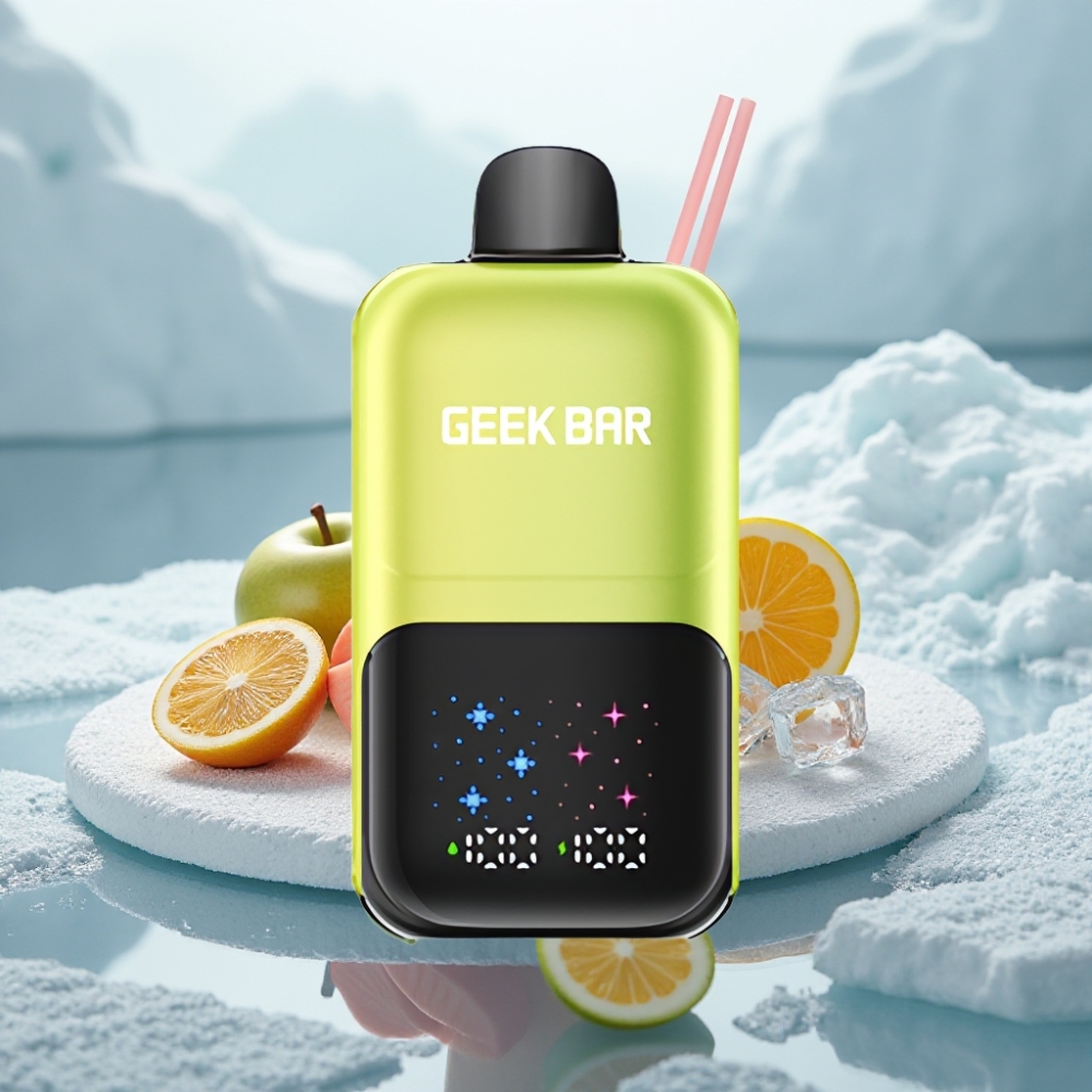 GEEK BAR 2GO 50000 Puffs Maçã Verde Gelada Tela Grande e Bateria Recarregável GEEK BAR 2GO 50000 Puffs Maçã Verde Gelada Tela Grande e Bateria Recarregável