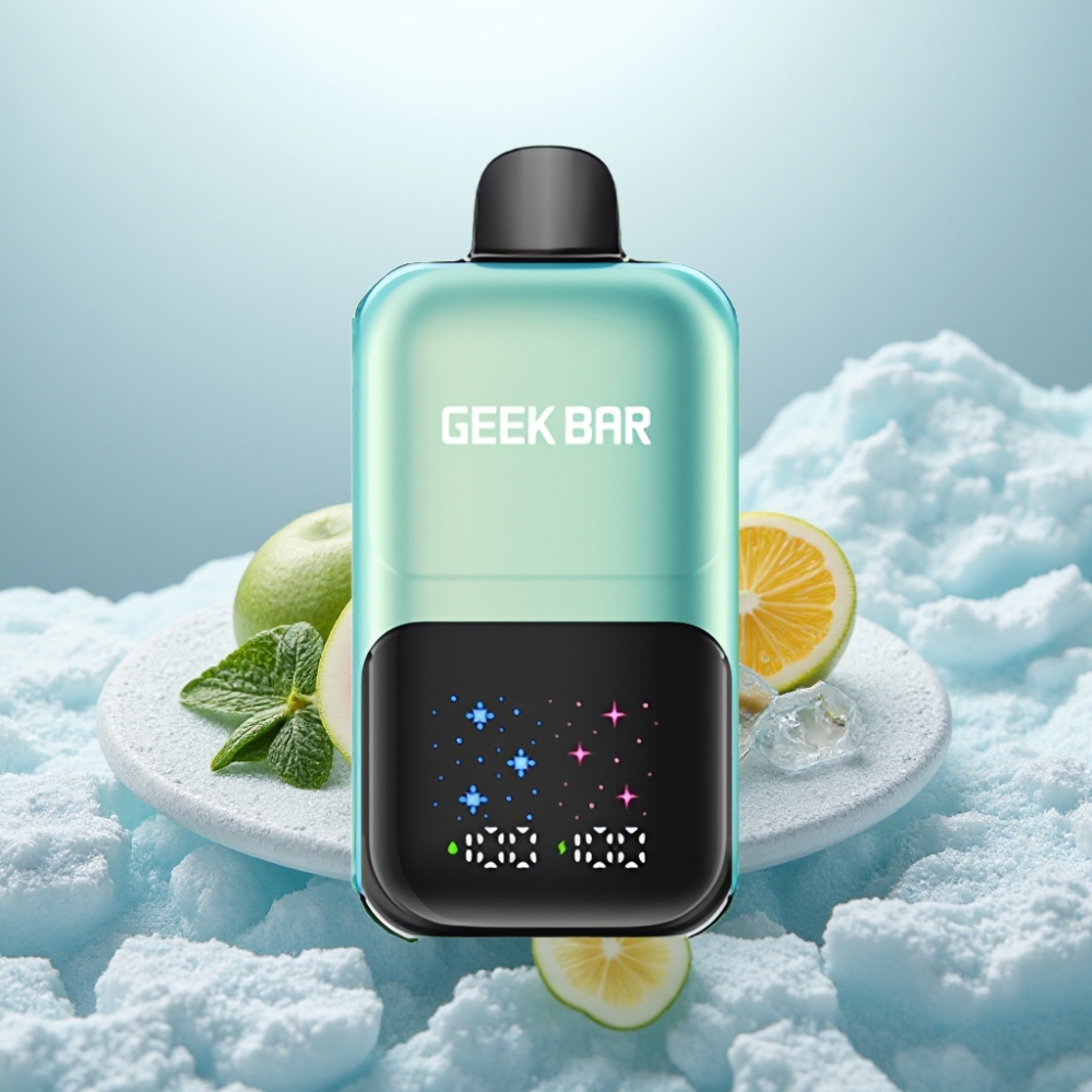 GEEK BAR 2GO 50000 Puffs Menta Gelada Tela Interativa Duplo Tanque Recarregável GEEK BAR 2GO 50000 Puffs Menta Gelada Tela Interativa Duplo Tanque Recarregável