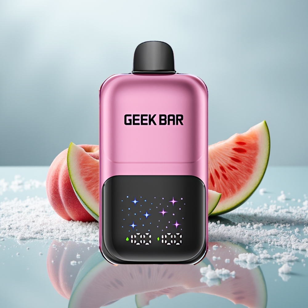 GEEK BAR 2GO 50000 Puffs Pêssego & Melancia Tela Grande e Bateria Recarregável GEEK BAR 2GO 50000 Puffs Pêssego & Melancia Tela Grande e Bateria Recarregável
