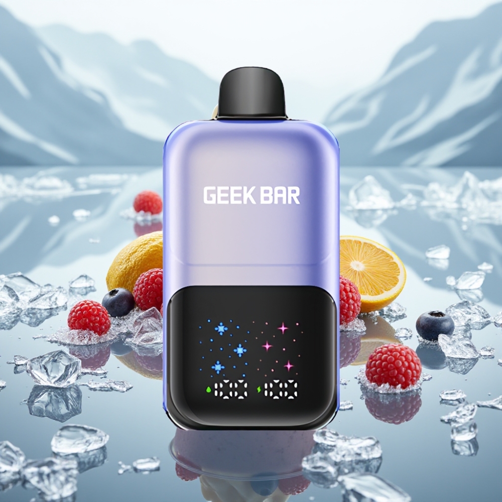 GEEK BAR 2GO 50000 Puffs Série Two Disposable Vape Pen Frutas Vermelhas Ice Tela Grande Recarregável GEEK BAR 2GO 50000 Puffs Série Two Disposable Vape Pen Frutas Vermelhas Ice Tela Grande Recarregável
