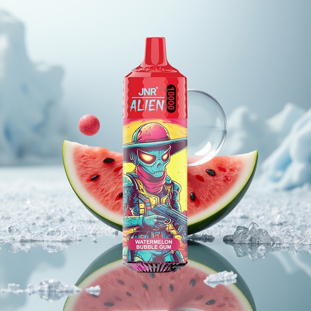 JNR Alien 10000 Puffs Chiclete de Melancia Bateria 850mAh RGB JNR Alien 10000 Puffs Chiclete de Melancia Bateria 850mAh RGB