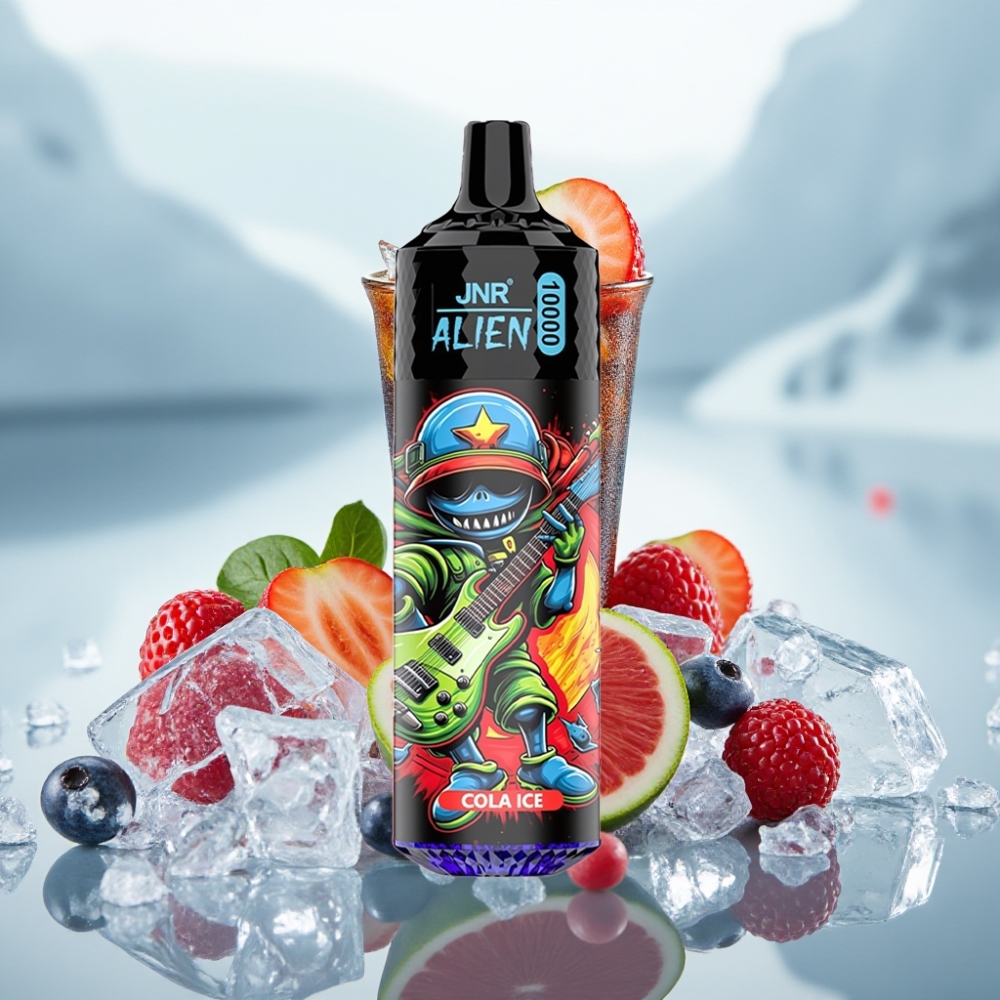 JNR Alien 10000 Puffs Disposable Vape Cola Gelado e Capacidade da Bateria 850mAh JNR Alien 10000 Puffs Disposable Vape Cola Gelado e Capacidade da Bateria 850mAh