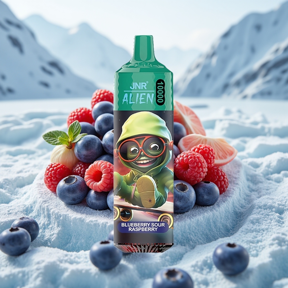 JNR Alien 10000 Puffs Disposable Vape Mirtilo Framboesa Azeda 850mAh RGB