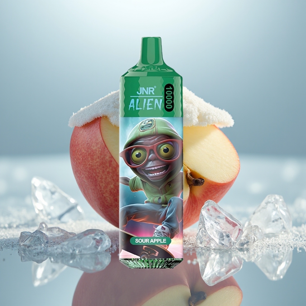 JNR Alien 10000 Puffs Maçã Verde Capacidade 20ml Tipo-C