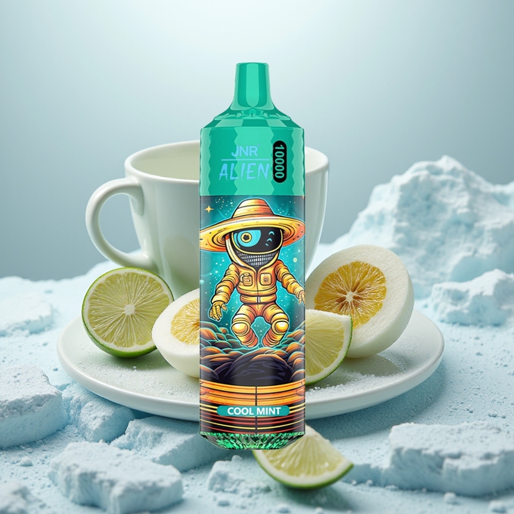 JNR Alien 10000 Puffs Menta Refrescante 850mAh Tipo-C