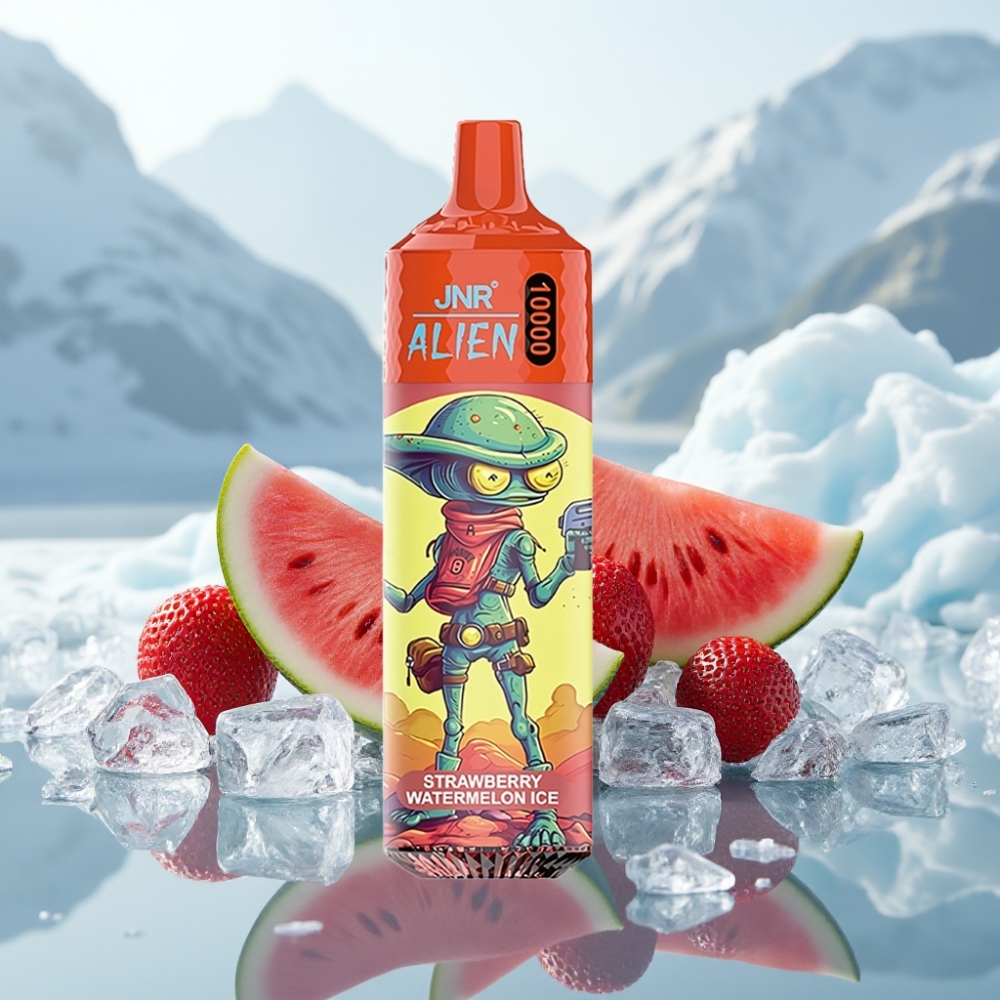 JNR Alien 10000 Puffs Morango Melancia Gelado 850mAh Tipo-C