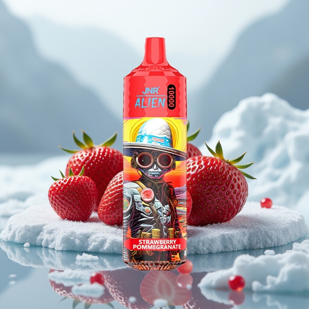 JNR Alien 10000 Puffs Morango Romã Capacidade 20ml Tipo-C