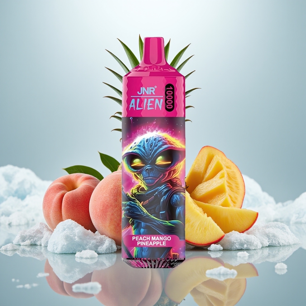 JNR Alien 10000 Puffs Pêssego manga abacaxi 850mAh Tipo-C