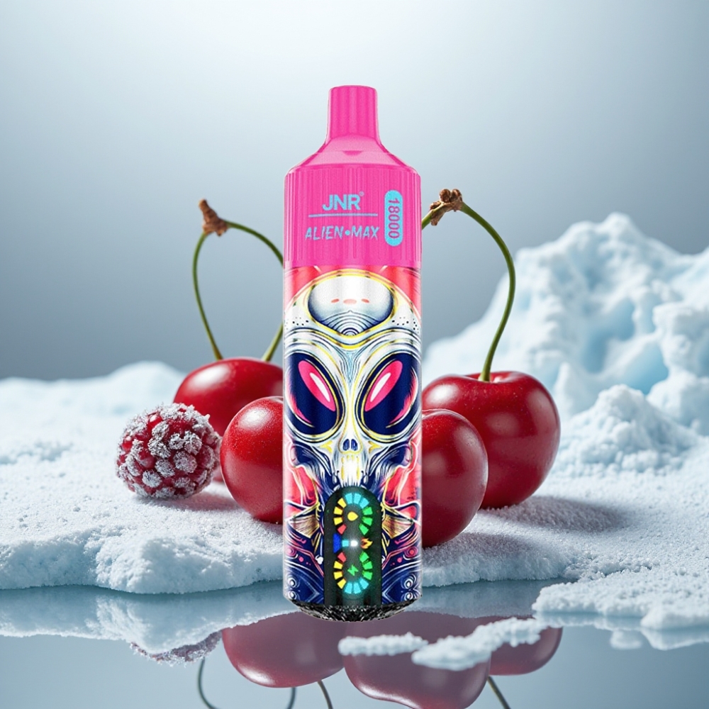 JNR Alien Max 18000 Puffs Cereja e Frutas Silvestres Tipo-C Carga Rápida JNR Alien Max 18000 Puffs Cereja e Frutas Silvestres Tipo-C Carga Rápida