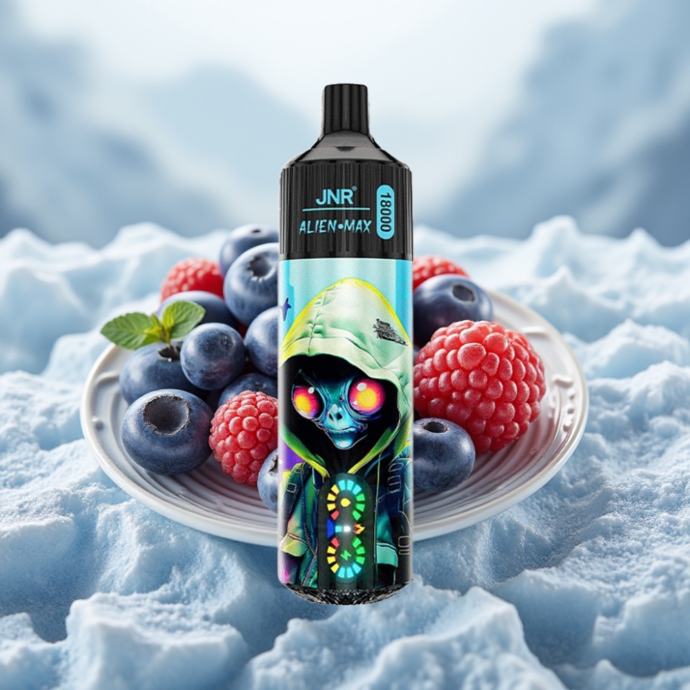 JNR Alien Max 18000 Puffs Disposable Vape Mirtilo Framboesa Smart LED Display JNR Alien Max 18000 Puffs Disposable Vape Mirtilo Framboesa Smart LED Display