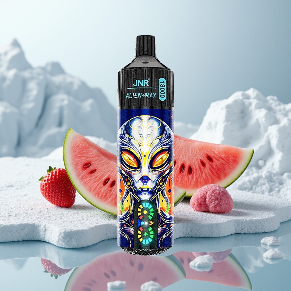 JNR Alien Max 18000 Puffs Disposable Vape Morango Melancia Chiclete LED Inteligente Dual Mesh JNR Alien Max 18000 Puffs Disposable Vape Morango Melancia Chiclete LED Inteligente Dual Mesh
