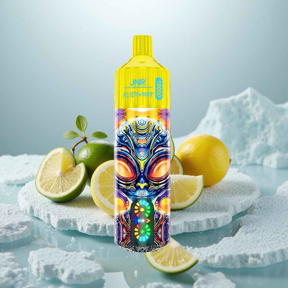 JNR Alien Max 18000 Puffs Limão & Lima Display Inteligente Dual Mesh JNR Alien Max 18000 Puffs Limão & Lima Display Inteligente Dual Mesh