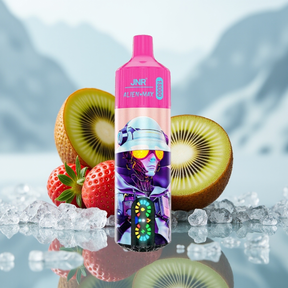 JNR Alien Max 18000 Puffs Morango Kiwi Tipo-C Carga Rápida