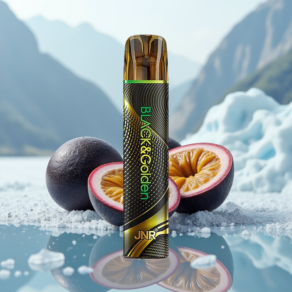 JNR Black&Golden 600+200 Puffs Disposable Vape Monstro da Paixão 800 Puffs 550mAh