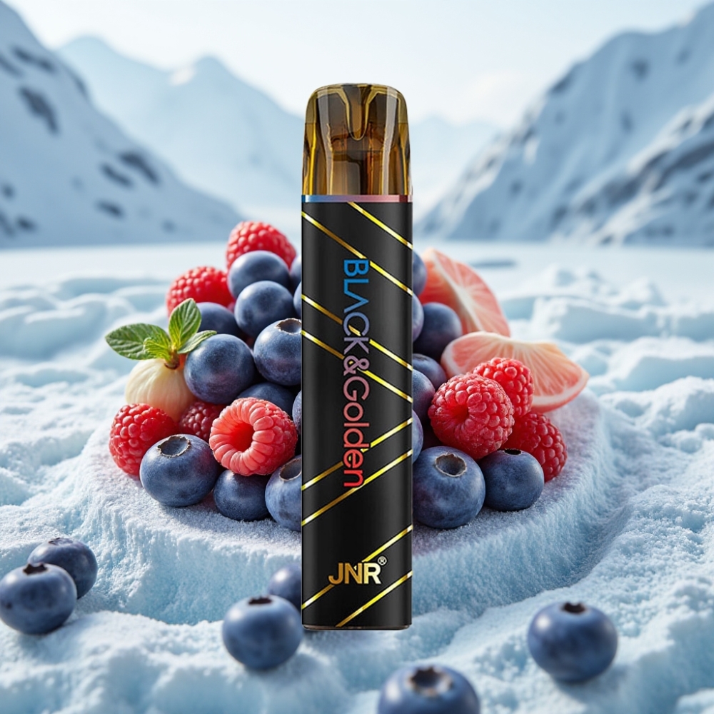 JNR Black&Golden 800 Puffs Mirtilo Framboesa Azeda 550mAh 2ml TPD