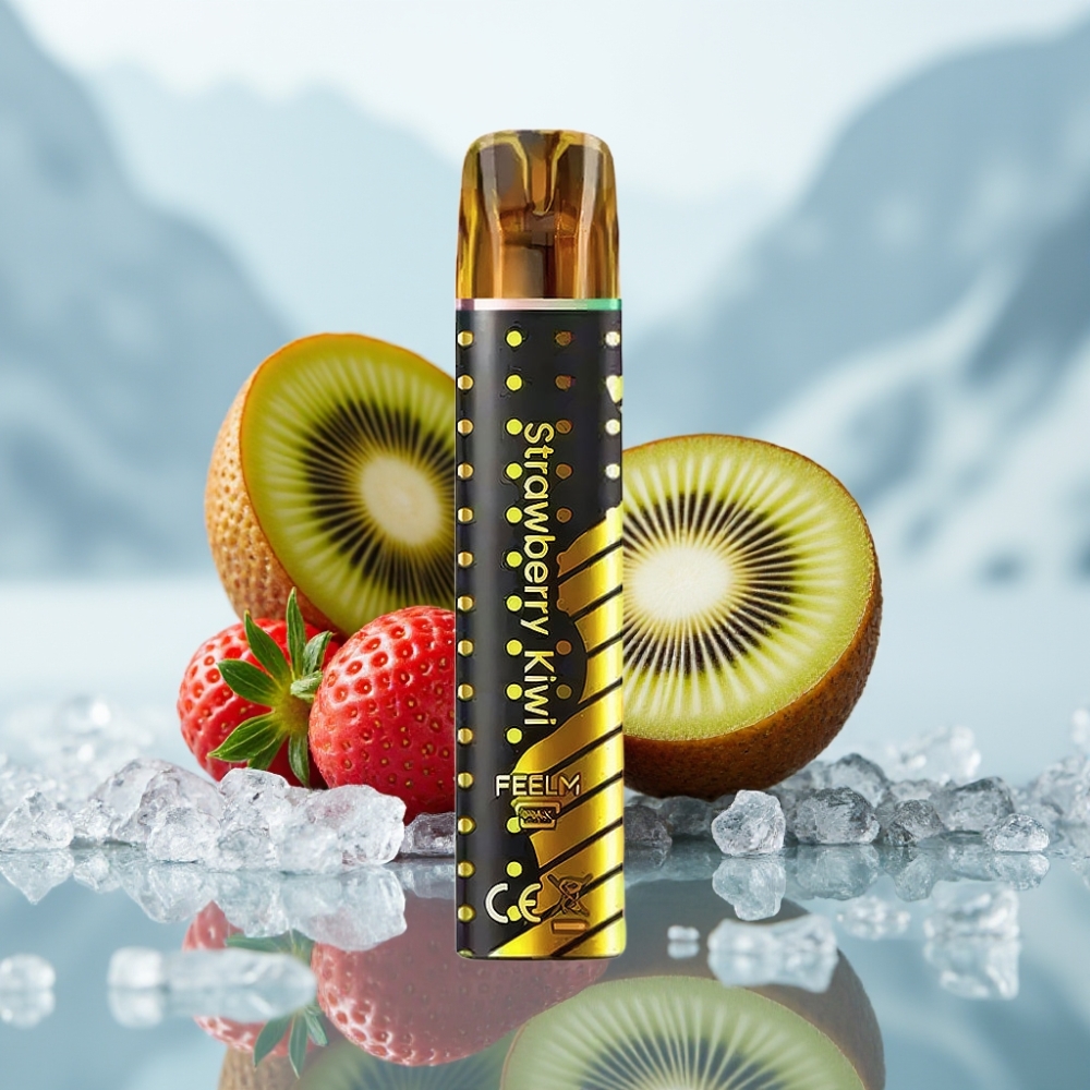 JNR Black&Golden 800 Puffs Morango Kiwi 550mAh 2ml TPD