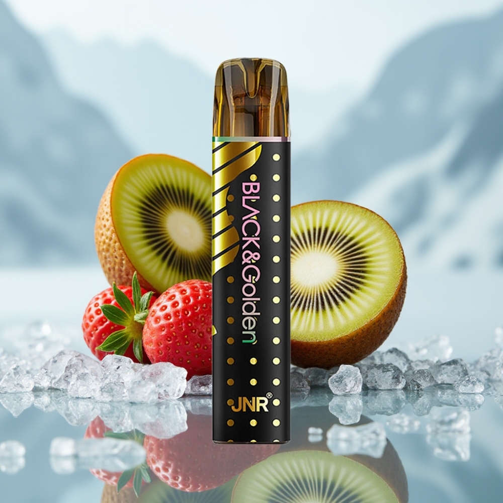 JNR Black&Golden 800 Puffs Morango Kiwi 550mAh 2ml TPD