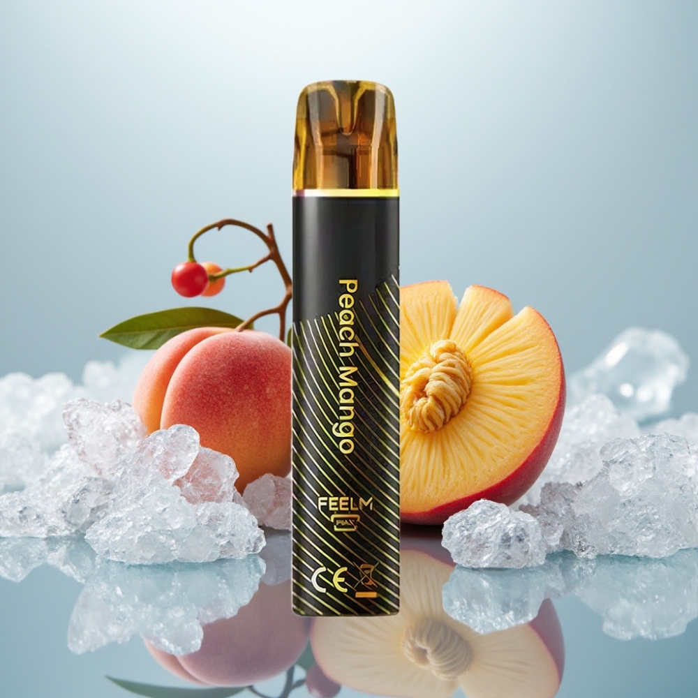 JNR Black&Golden 800 Puffs Pêssego Manga Capacidade Bateria 550mAh