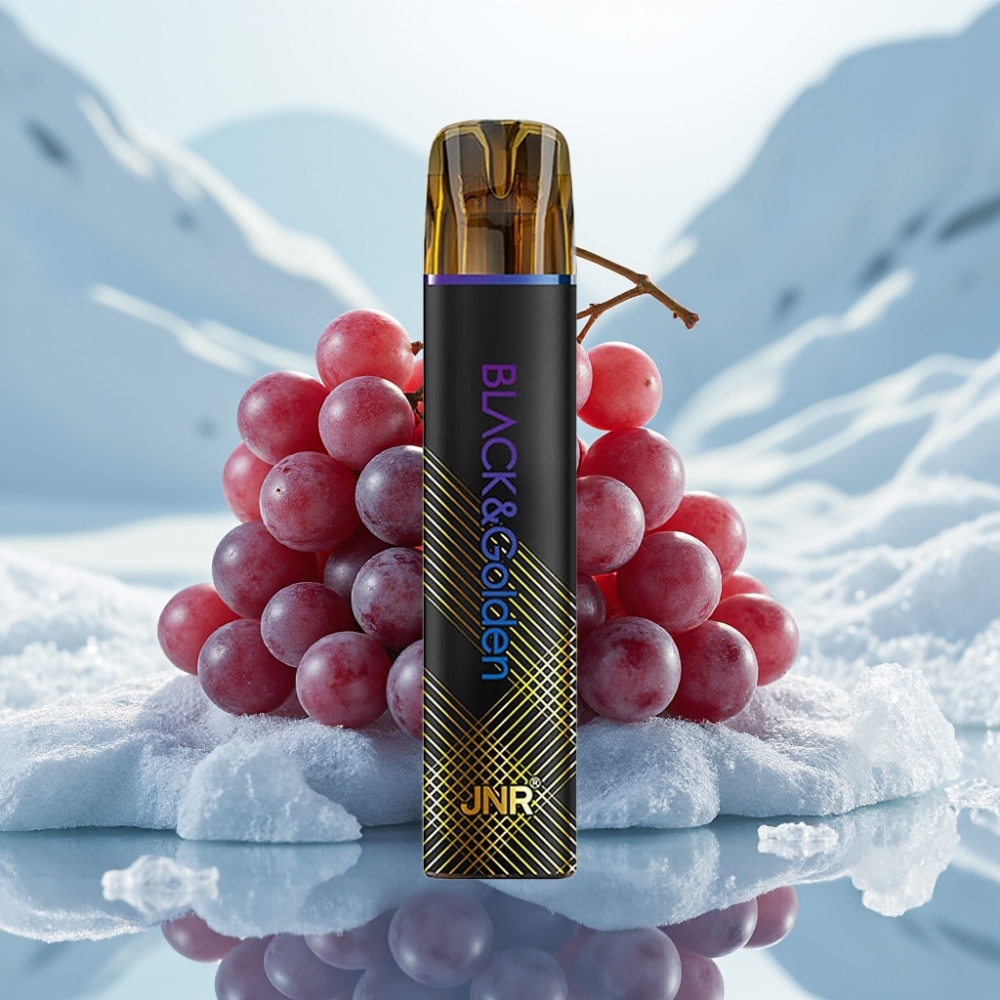 JNR Black&Golden 800 Puffs Uva Gelo Capacidade Bateria 550mAh