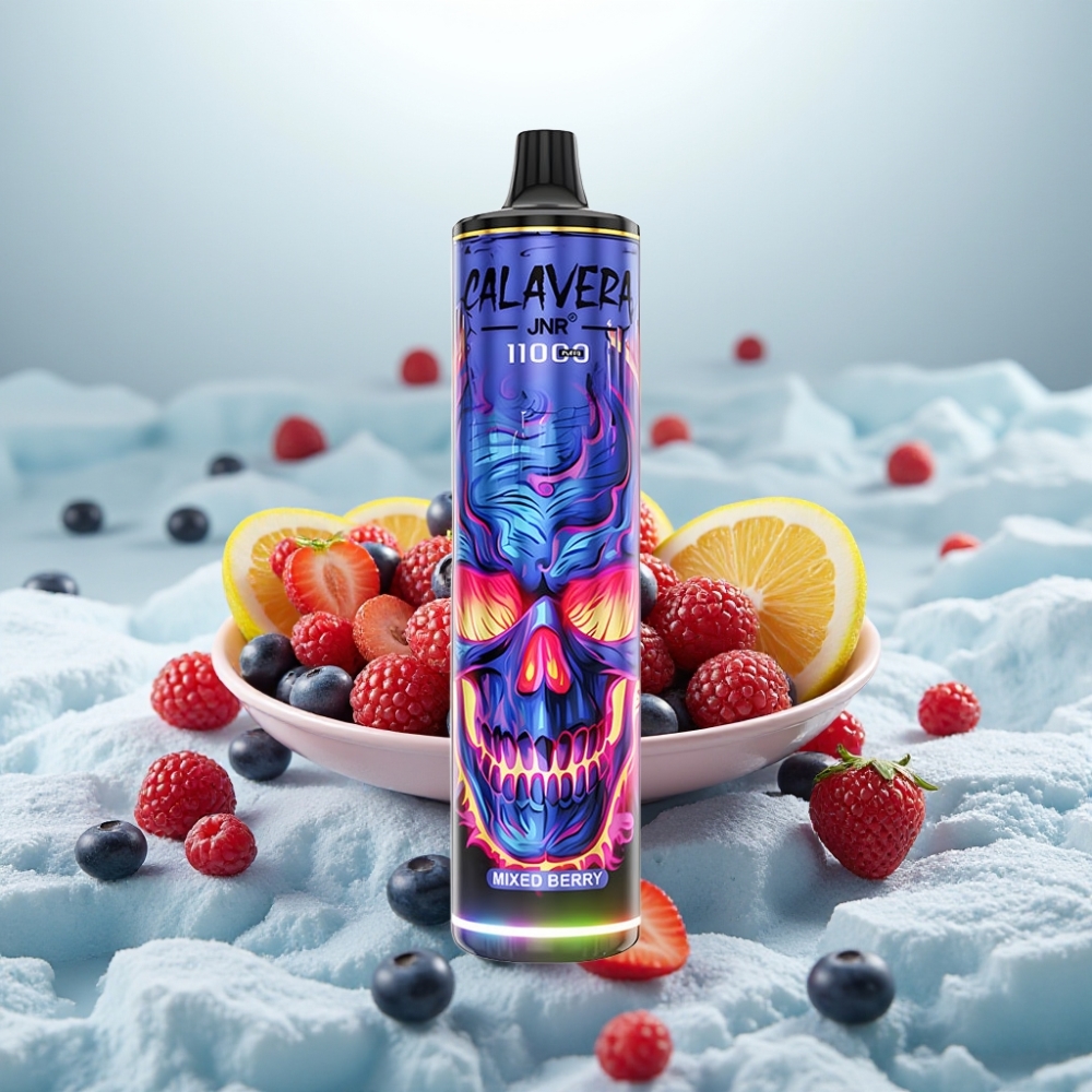 JNR Calavera 11000 Puffs Disposable Vape Frutas Silvestres Tipo-C 850mAh JNR Calavera 11000 Puffs Disposable Vape Frutas Silvestres Tipo-C 850mAh