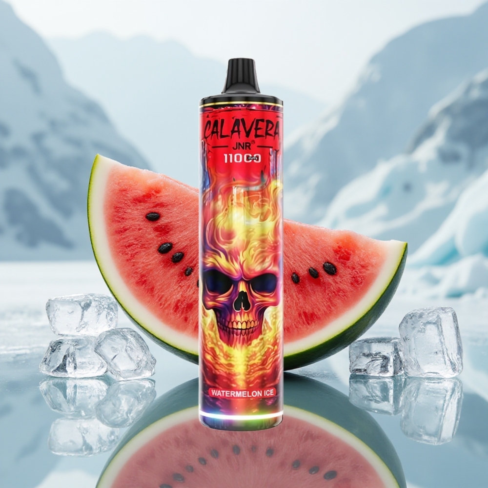 JNR Calavera 11000 Puffs Disposable Vape Melancia Gelo Porta Type-C 850mAh JNR Calavera 11000 Puffs Disposable Vape Melancia Gelo Porta Type-C 850mAh