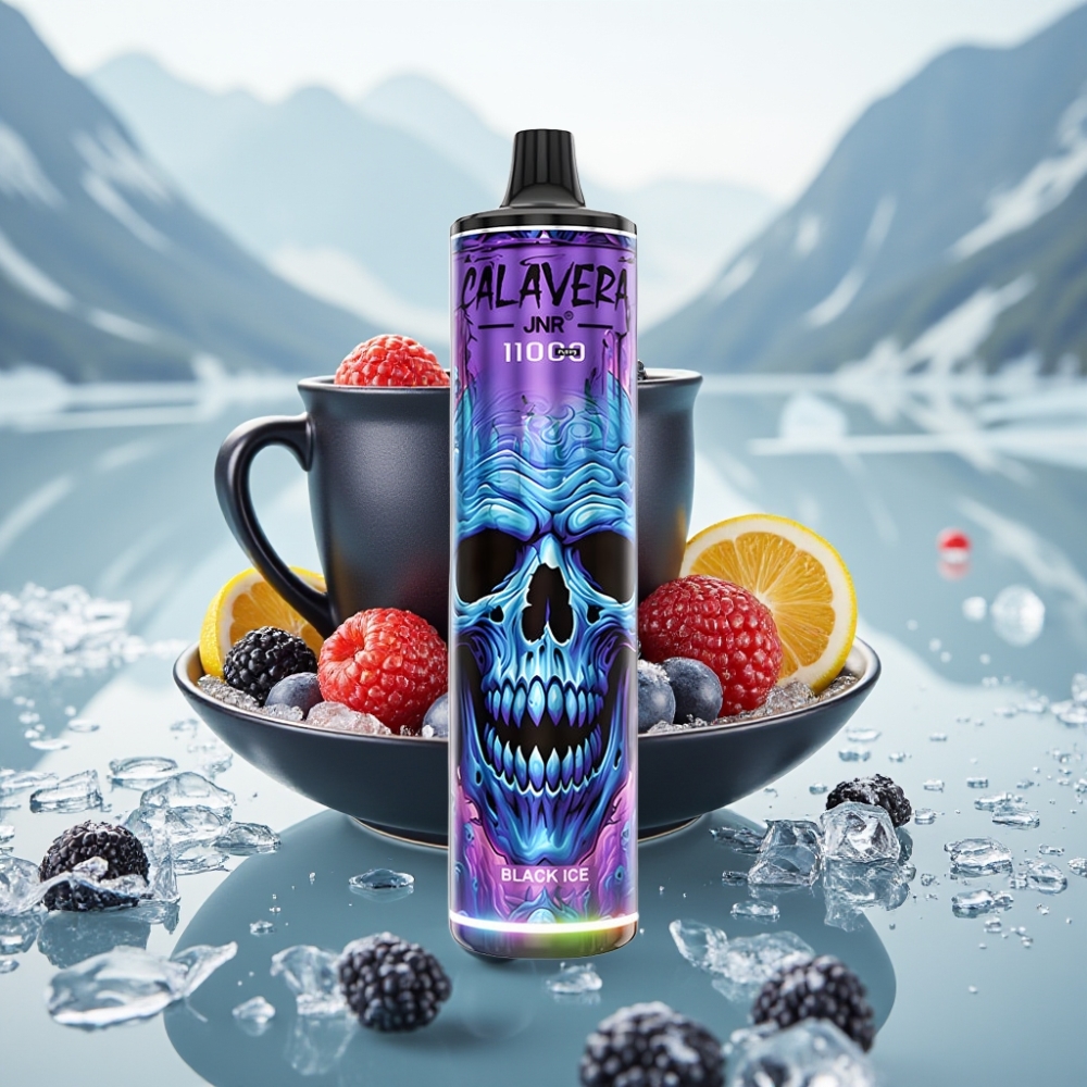 JNR Calavera 11000 Puffs Gelo Preto Porta Type-C 850mAh JNR Calavera 11000 Puffs Gelo Preto Porta Type-C 850mAh