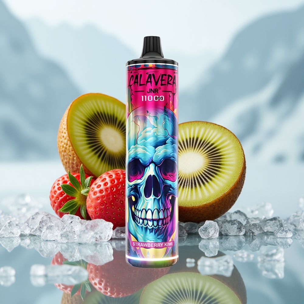 JNR Calavera 11000 Puffs Morango Kiwi Tipo-C 850mAh 21ml