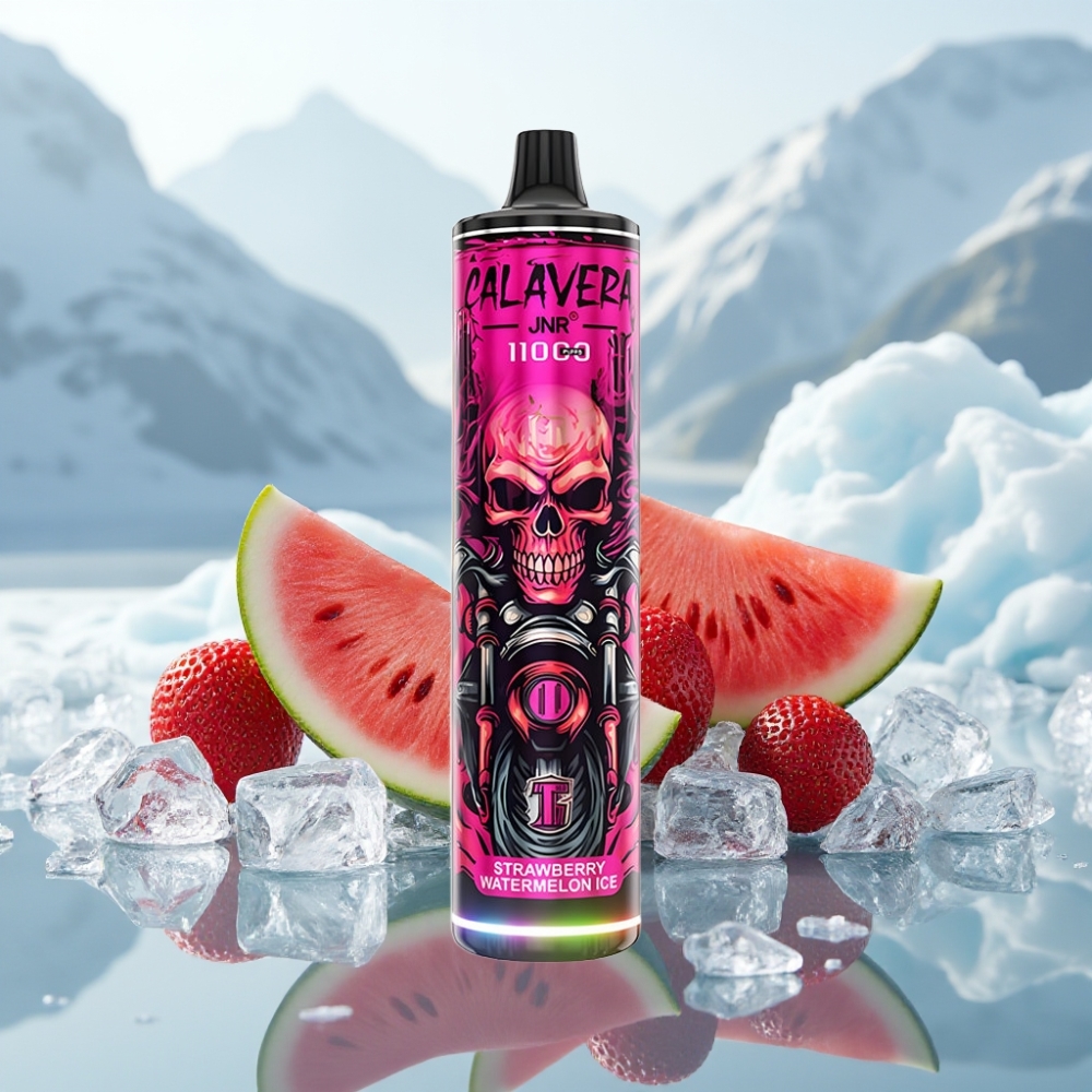 JNR Calavera 11000 Puffs Morango Melancia Gelada Tipo-C 850mAh