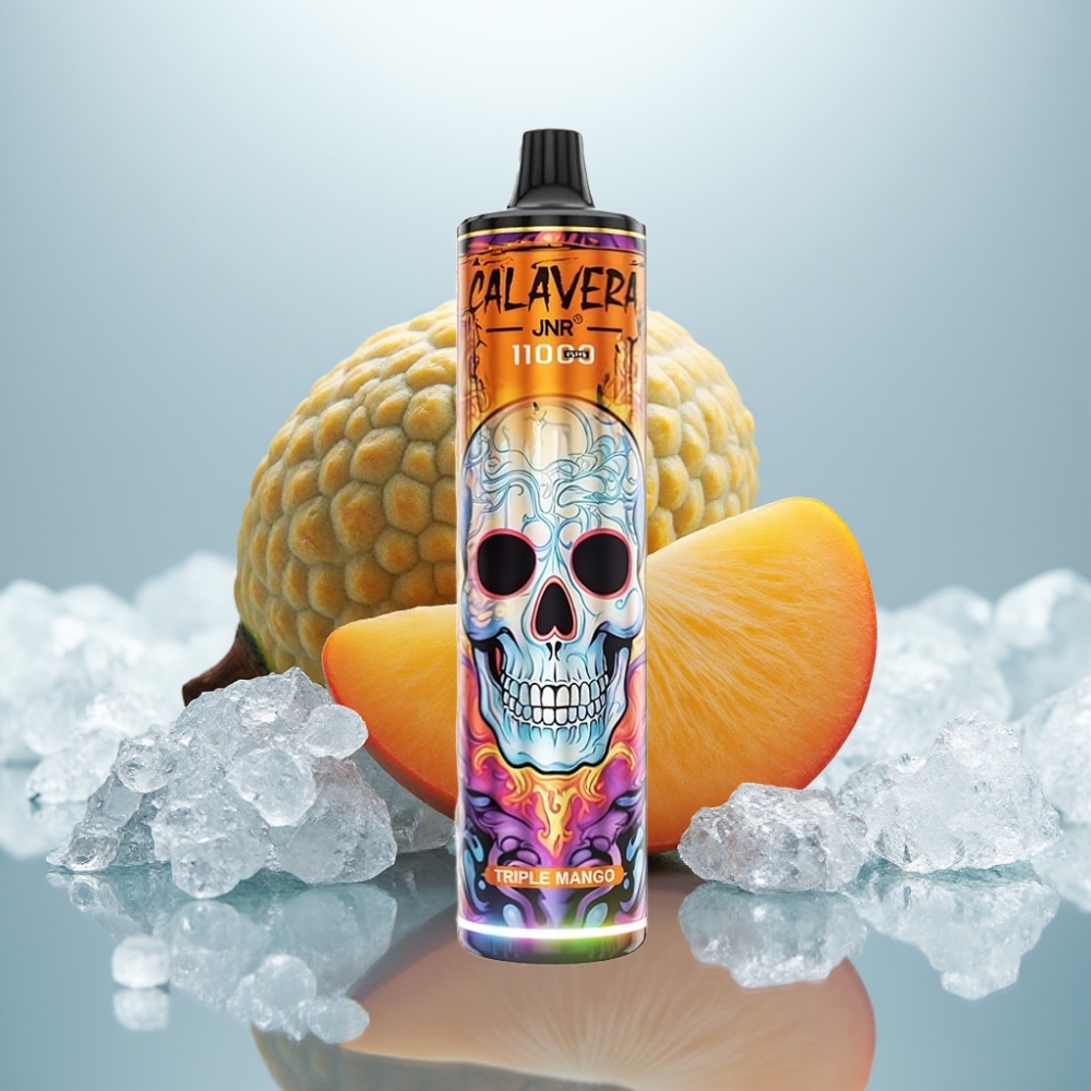 JNR Calavera 11000 Puffs Tripla Manga Disposable Vape Porta Tipo-C 850mAh