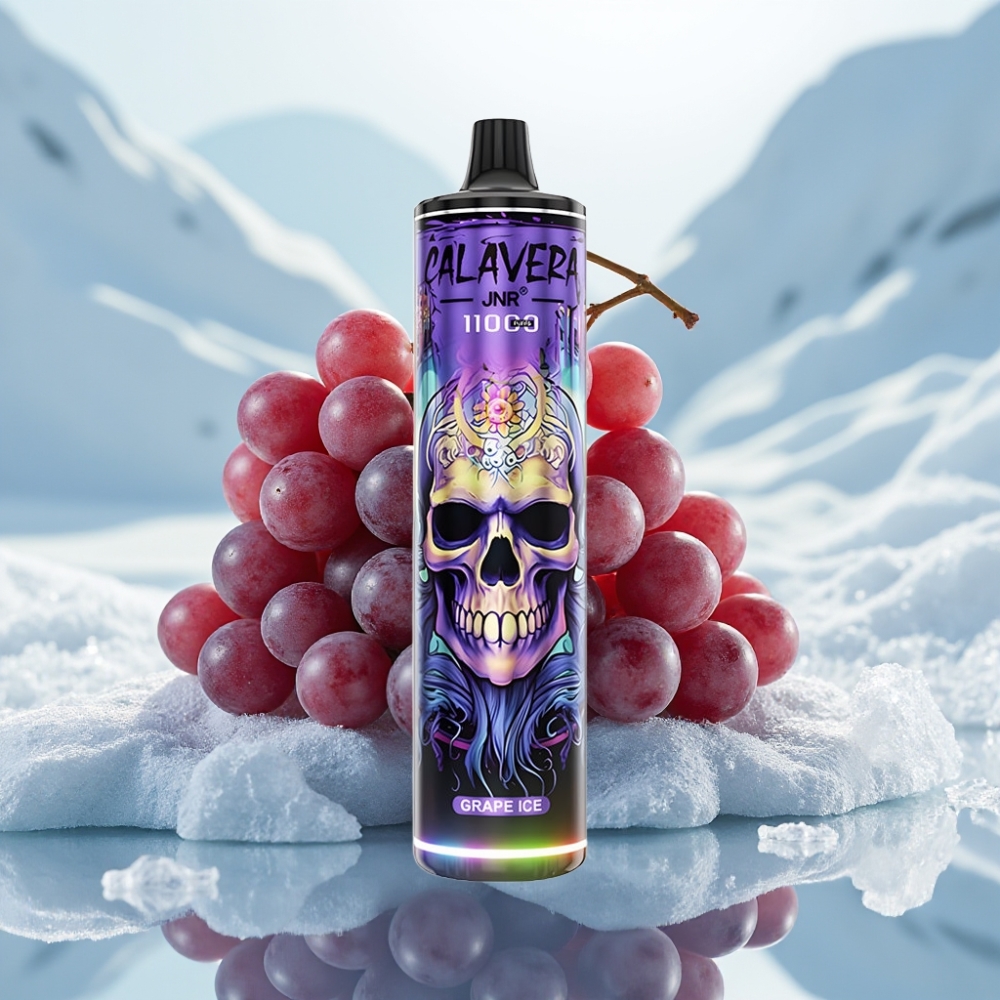 JNR Calavera 11000 Puffs Uva Gelo Tipo-C Recarregável 850mAh