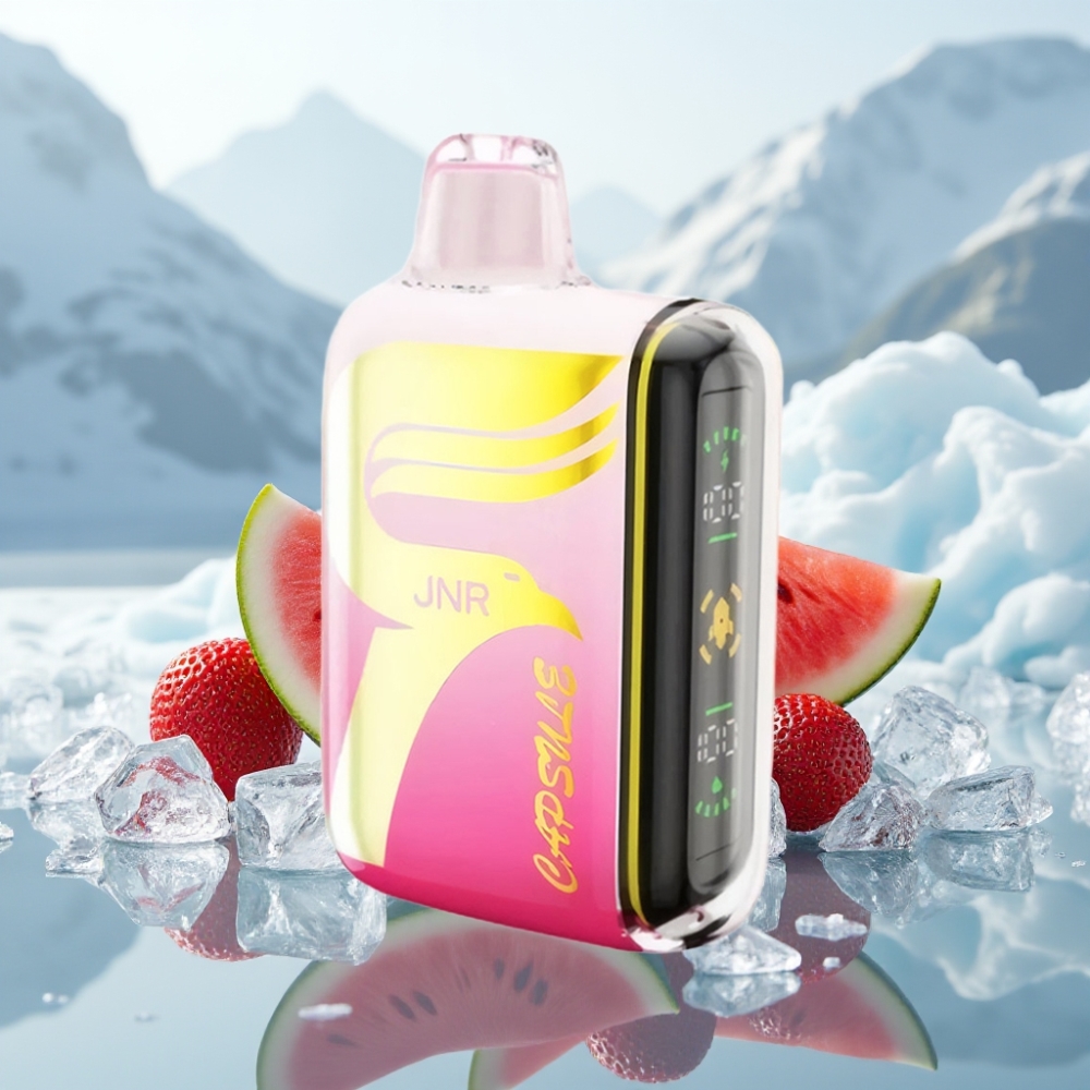 JNR Capsule 15000 Puffs Morango Melancia Gelado Capacidade da Bateria 850mAh JNR Capsule 15000 Puffs Morango Melancia Gelado Capacidade da Bateria 850mAh