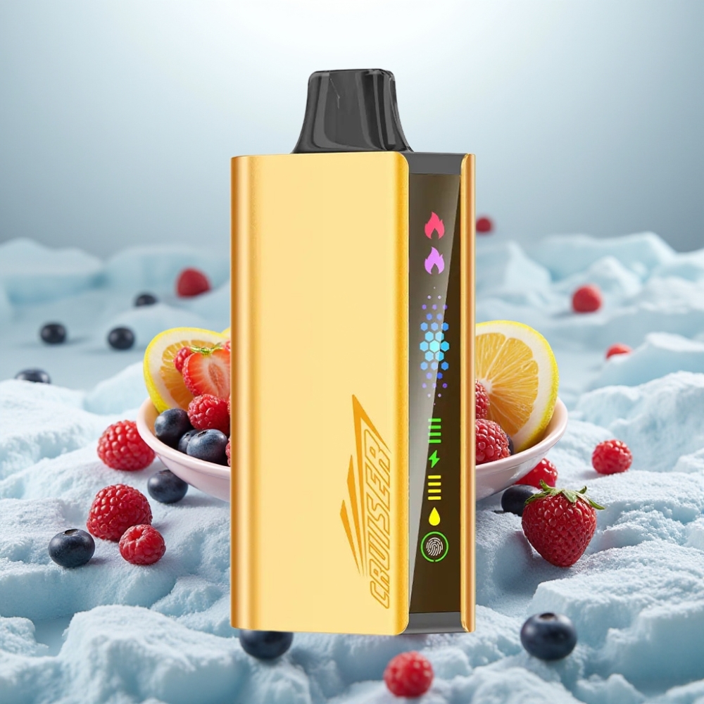 JNR Cruiser 12000 Puffs Frutas Silvestres Vape Descartável Sem Recarga Tela Animação JNR Cruiser 12000 Puffs Frutas Silvestres Vape Descartável Sem Recarga Tela Animação