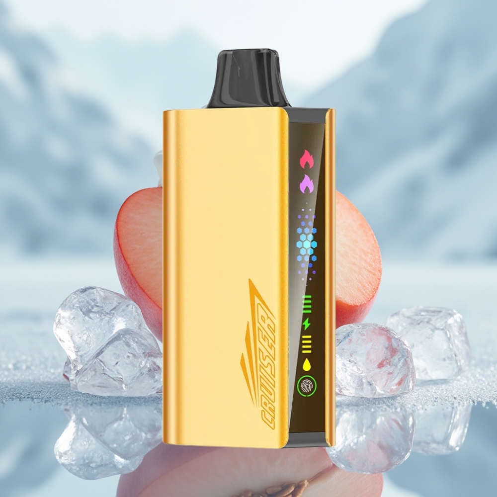 JNR Cruiser 12000 Puffs Gelo de Pêssego Vape Descartável Sem Recarga 3500 mAh JNR Cruiser 12000 Puffs Gelo de Pêssego Vape Descartável Sem Recarga 3500 mAh