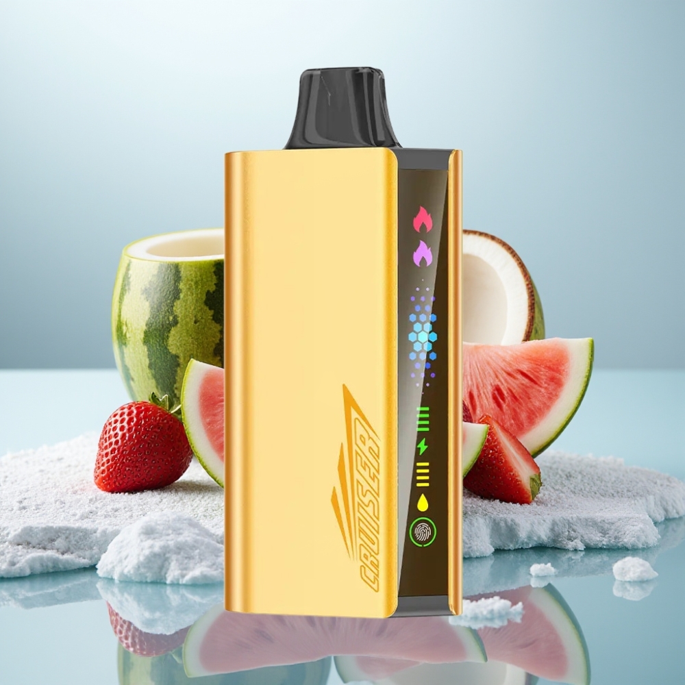 JNR Cruiser 12000 Puffs Morango Coco Melancia Sem Recarga Bateria 3500mAh JNR Cruiser 12000 Puffs Morango Coco Melancia Sem Recarga Bateria 3500mAh