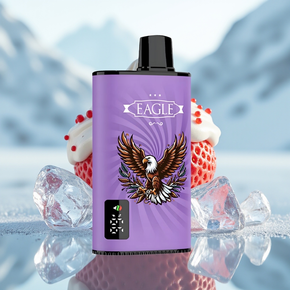 JNR EAGLE Smart 23000 Puffs Disposable Vape Morango Gelo Tela Digital 750mAh JNR EAGLE Smart 23000 Puffs Disposable Vape Morango Gelo Tela Digital 750mAh