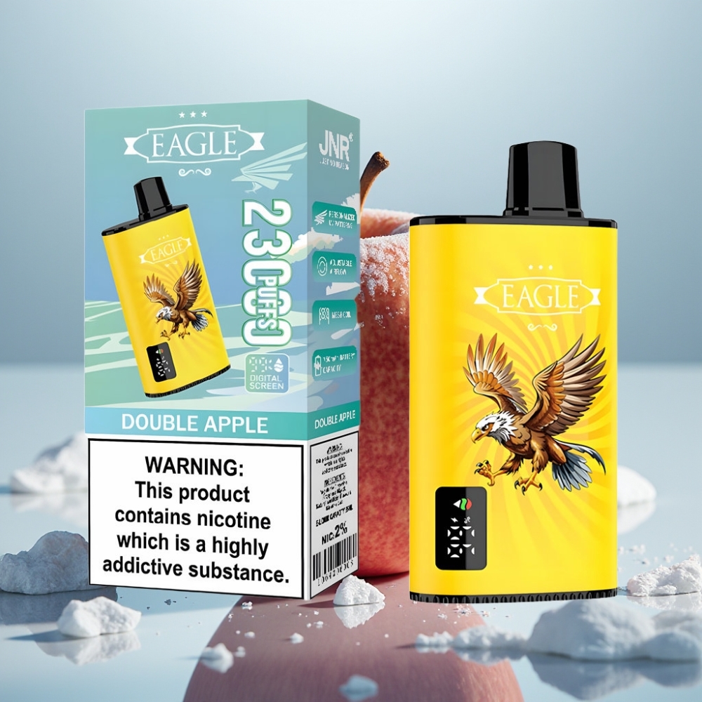 JNR EAGLE Smart 23000 Puffs Maçã Dupla Tela Digital e Bateria 750mAh