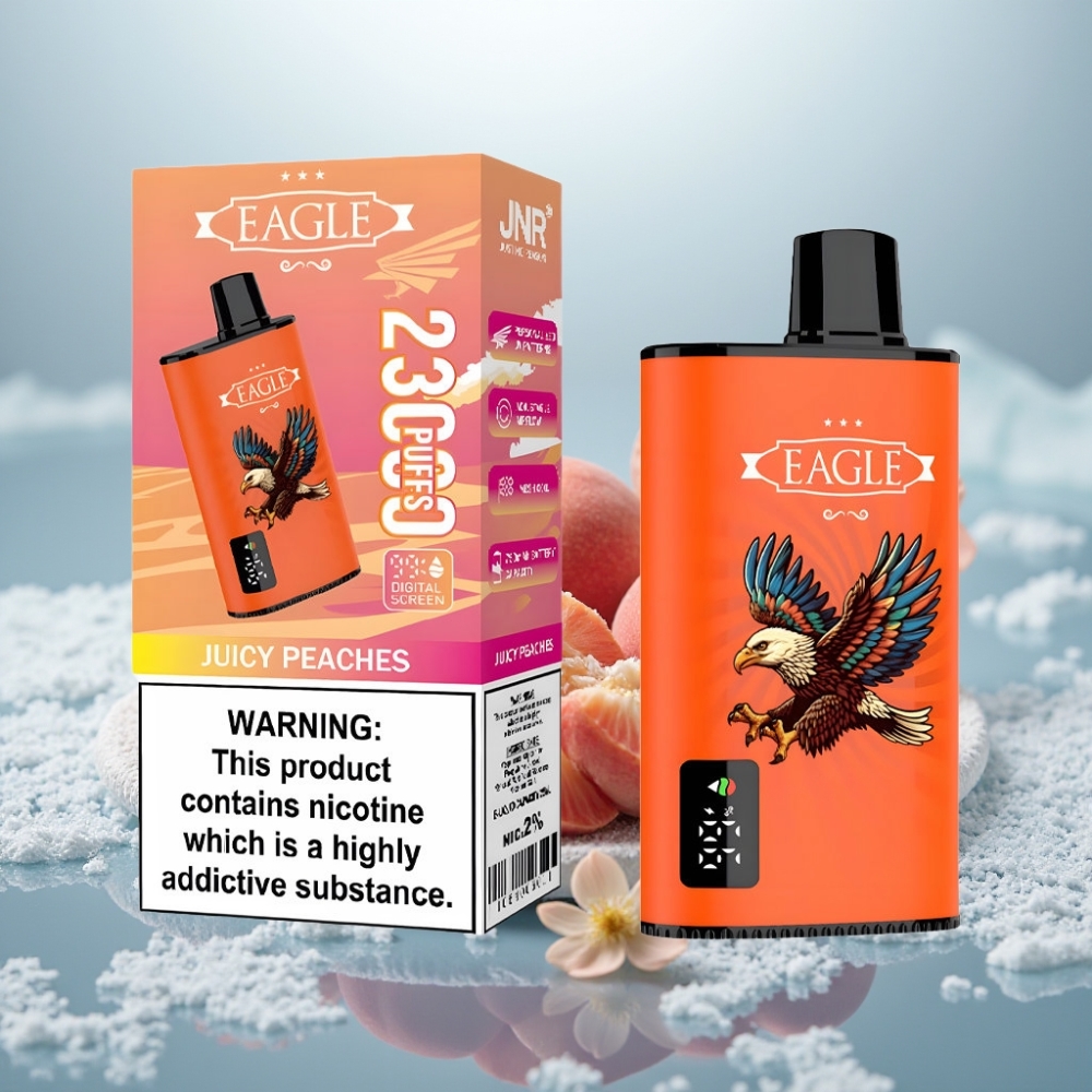 JNR EAGLE Smart 23000 Puffs Pêssegos Suculentos Tela Digital 750mAh