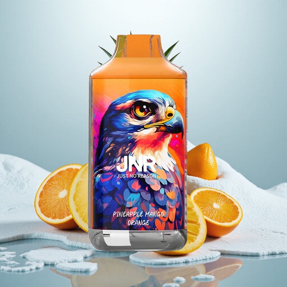 JNR Falcon 16000 Puffs Abacaxi Manga Laranja 850mAh 22ml Dual Mesh Coil