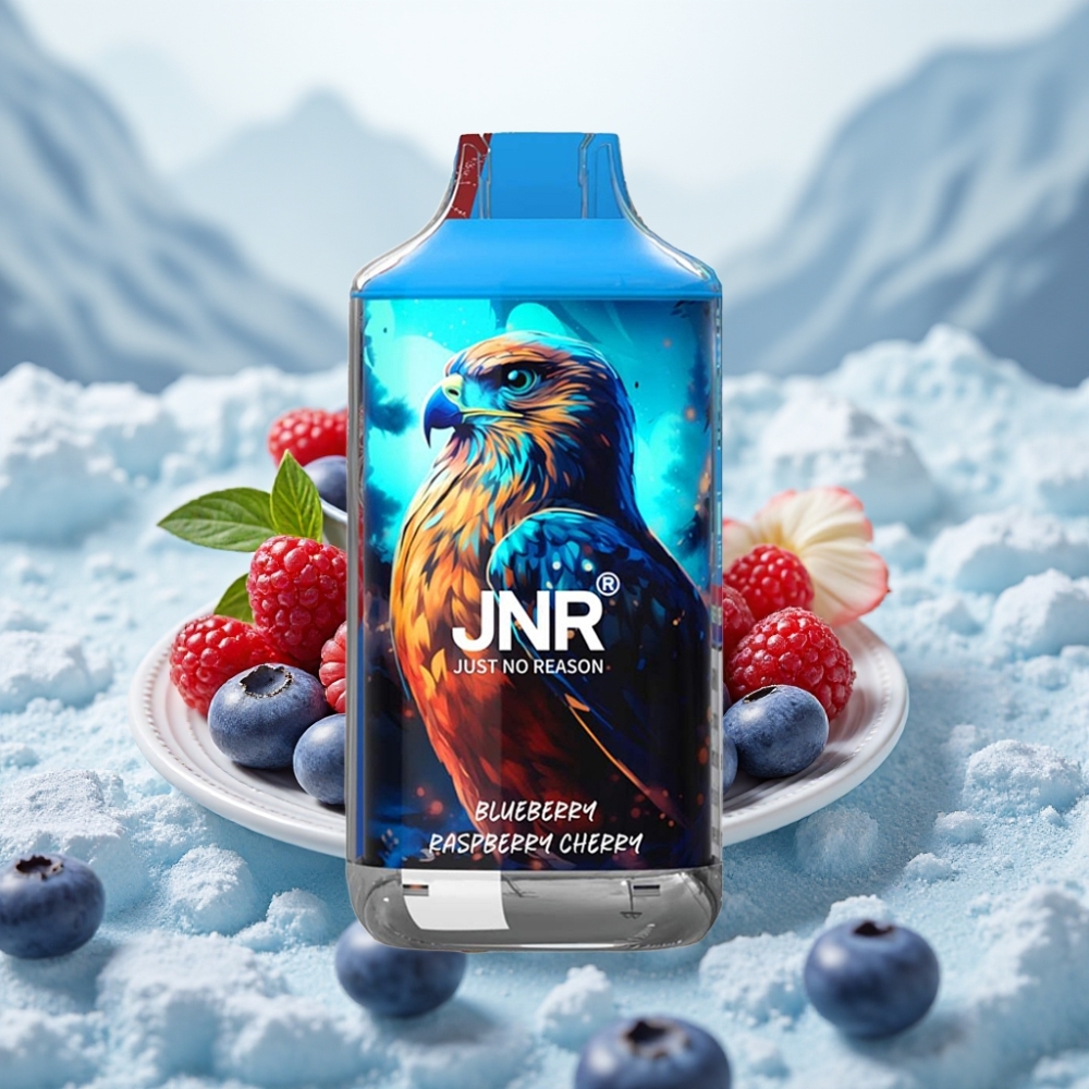 JNR Falcon 16000 Puffs Disposable Vape Mirtilo Framboesa Cereja Capacidade da Bateria: 850 mAh