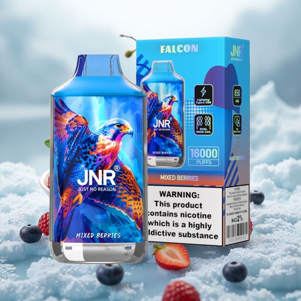 JNR Falcon 16000 Puffs Frutas Silvestres Dual Mesh Coil 850mAh 22ml