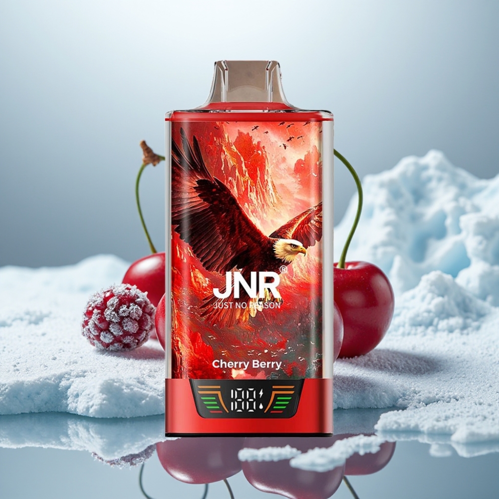 JNR Falcon Pro 28000 Disposable Vape Cereja Silvestre Capacidade 30ml JNR Falcon Pro 28000 Disposable Vape Cereja Silvestre Capacidade 30ml
