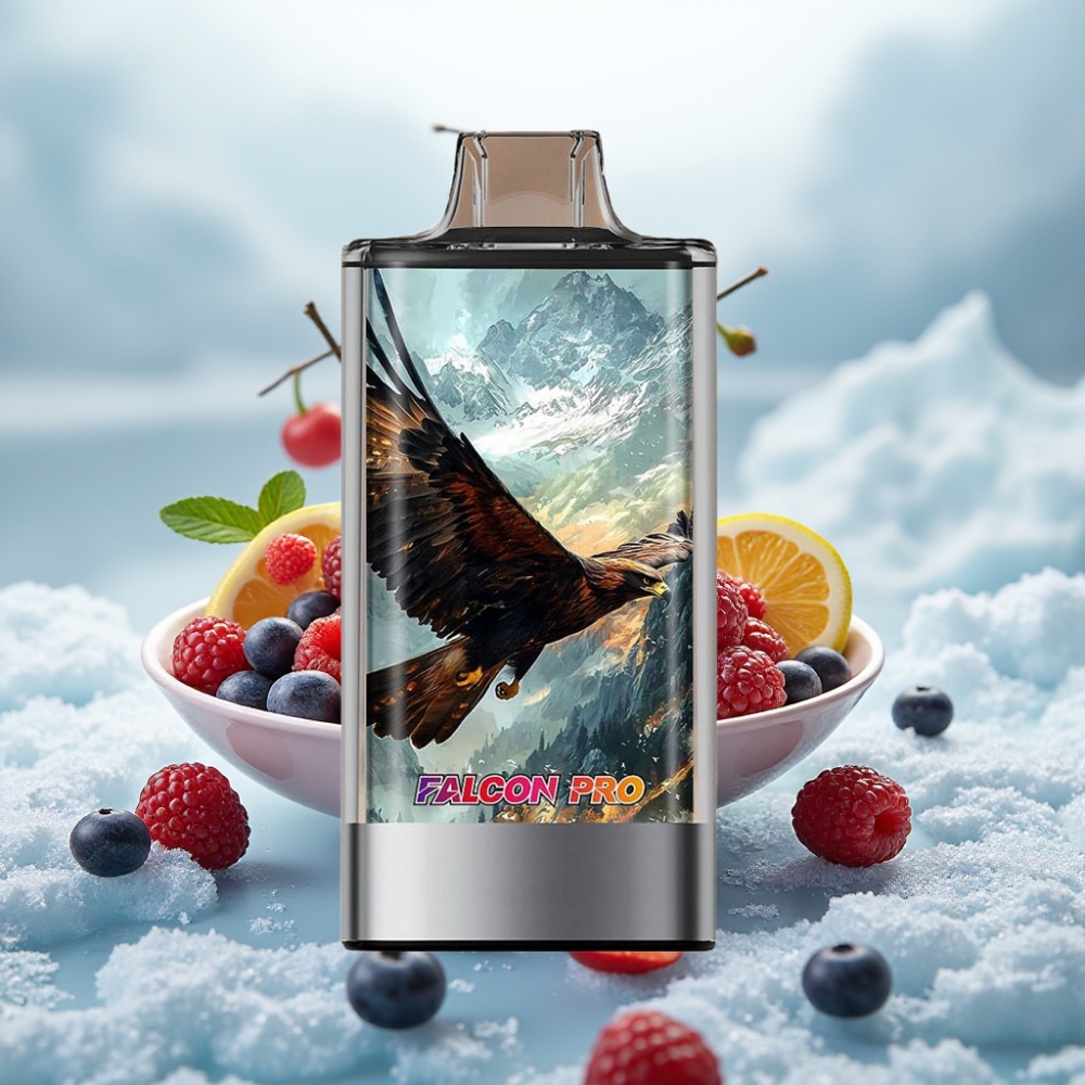 JNR Falcon Pro 28000 Disposable Vape Frutas Vermelhas Capacidade 30ml Dual Mesh