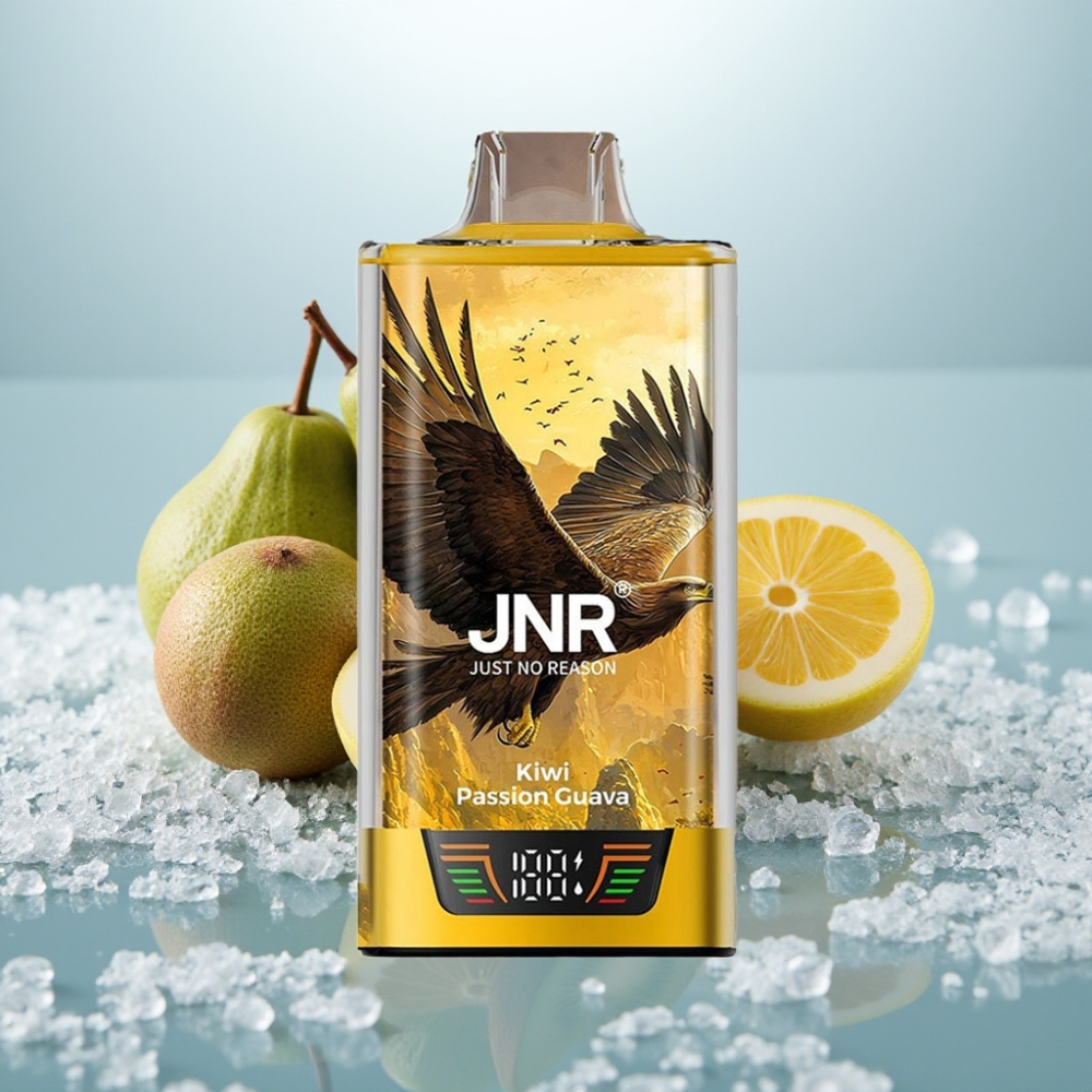 JNR Falcon Pro 28000 Disposable Vape Kiwi Maracujá Goiaba 30ml 5% Nicotina JNR Falcon Pro 28000 Disposable Vape Kiwi Maracujá Goiaba 30ml 5% Nicotina