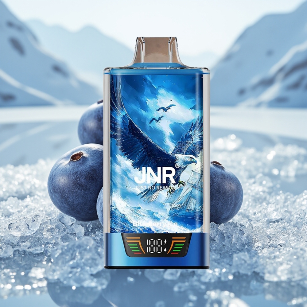 JNR Falcon Pro 28000 Disposable Vape Mirtilo Gelo Capacidade Pré-Preenchida 30ml JNR Falcon Pro 28000 Disposable Vape Mirtilo Gelo Capacidade Pré-Preenchida 30ml