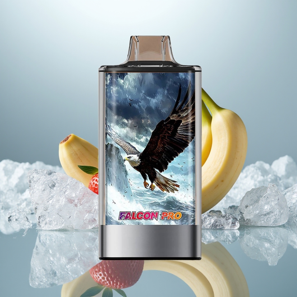 JNR Falcon Pro 28000 Morango Banana 30ml Pré-Carregado 950mAh Dual Mesh USB-C