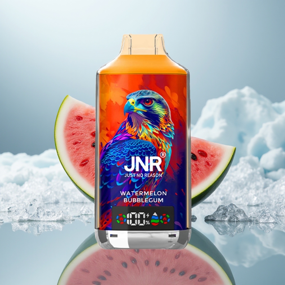JNR Falcon X 18000 Puffs Disposable Vape Chiclete de Melancia Capacidade da Bateria: 750mAh JNR Falcon X 18000 Puffs Disposable Vape Chiclete de Melancia Capacidade da Bateria: 750mAh