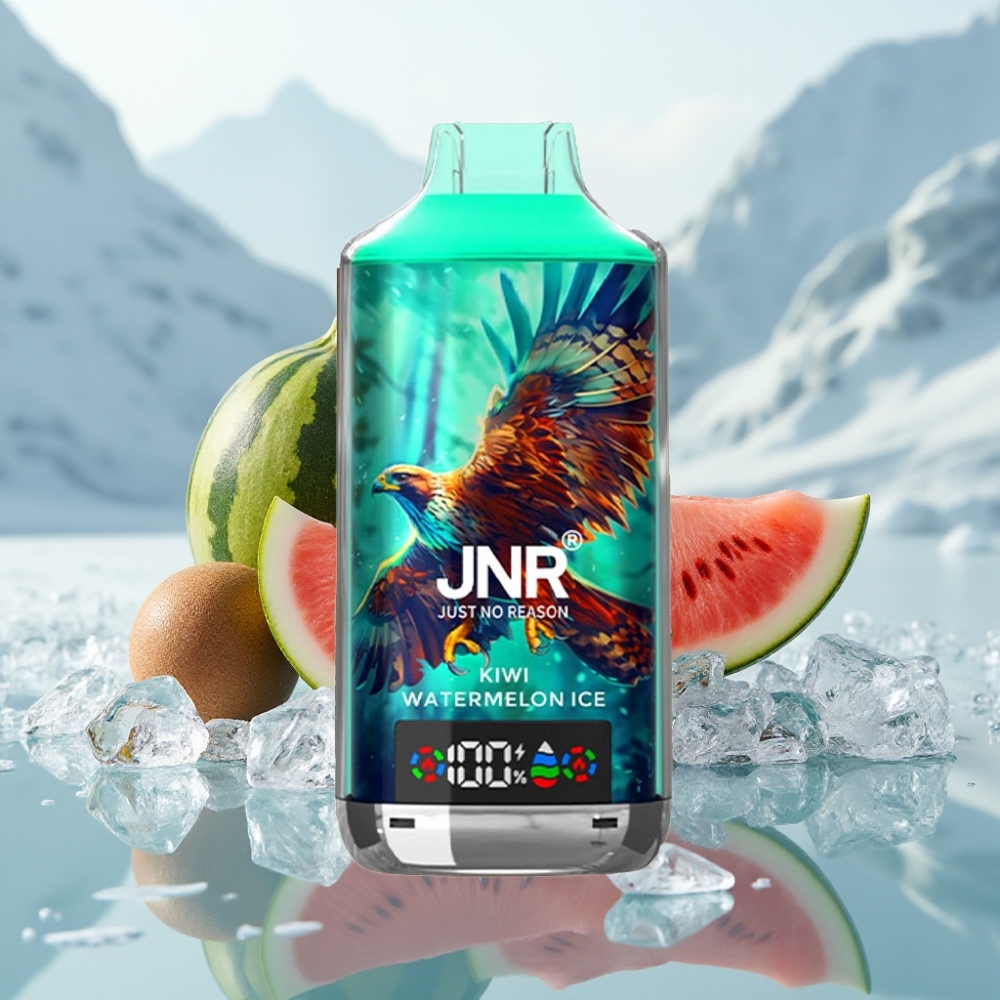 JNR Falcon X 18000 Puffs Disposable Vape Kiwi Melancia Gelo Capacidade da Bateria: 750mAh JNR Falcon X 18000 Puffs Disposable Vape Kiwi Melancia Gelo Capacidade da Bateria: 750mAh