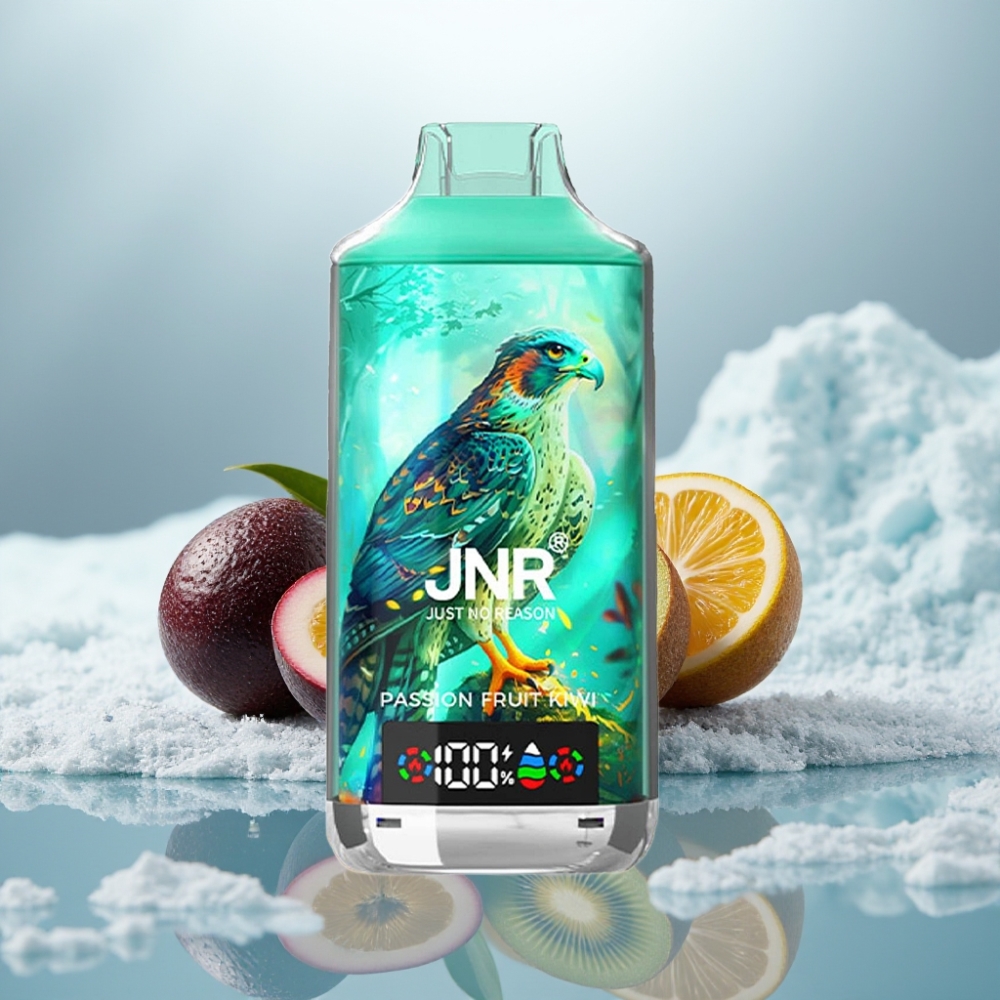 JNR Falcon X 18000 Puffs Disposable Vape Maracujá Kiwi Dual Mesh Coil 24ml JNR Falcon X 18000 Puffs Disposable Vape Maracujá Kiwi Dual Mesh Coil 24ml